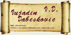 Vujadin Dabesković vizit kartica
